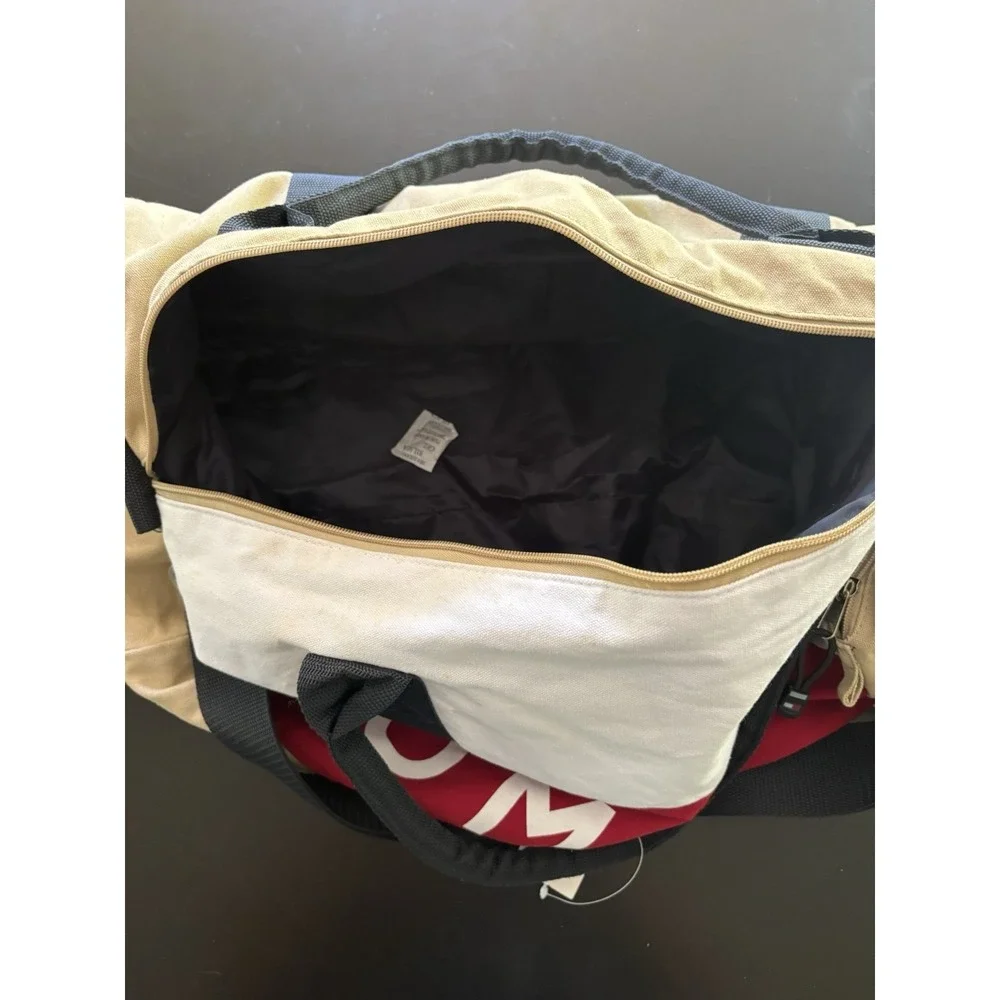 VTG Y2K Tommy Hilfiger Duffel Bag NWT Deadstock Canvas Weekender Gym Travel Bag